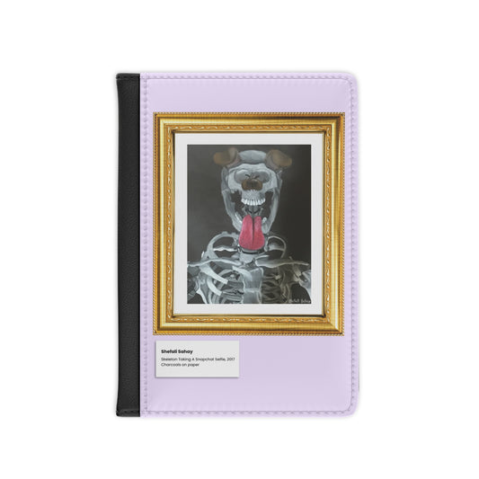 Skeleton Taking A Snapchat Selfie | Passport Cover