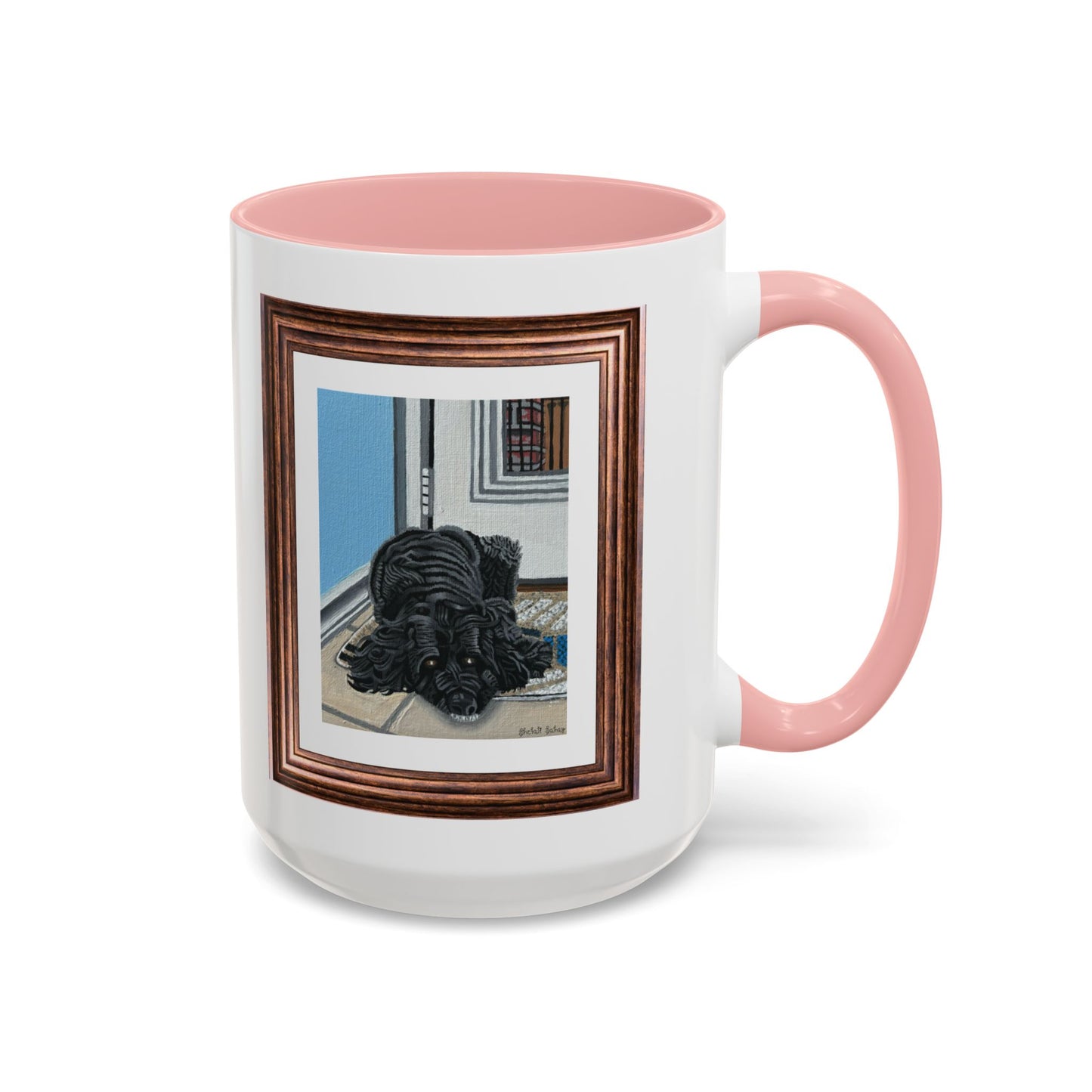 Rocky Chilling On A Corner | Accent Coffee Mug (11, 15oz)