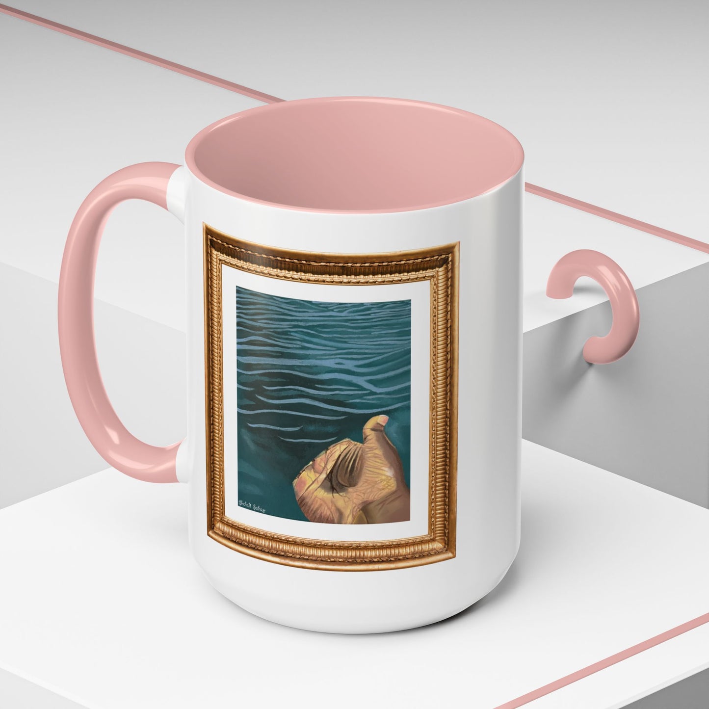 Hand In The Water | Accent Coffee Mug (11, 15oz)