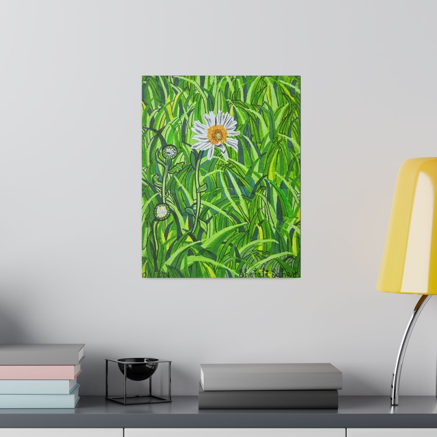 A Daisy In Bloom | Matte Canvas, Stretched, 0.75"