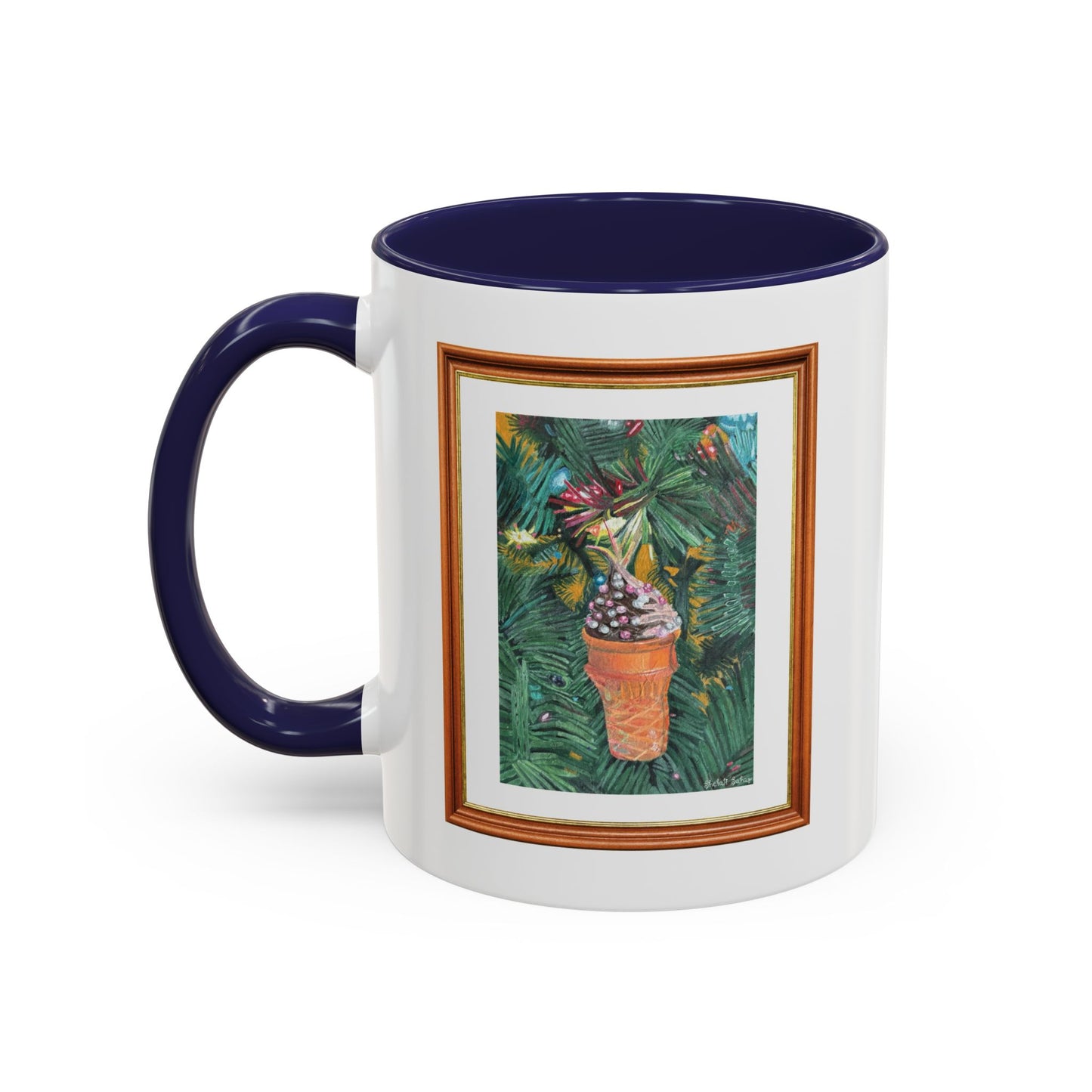 A Lifelike Ice Cream Ornament | Accent Coffee Mug (11, 15oz)