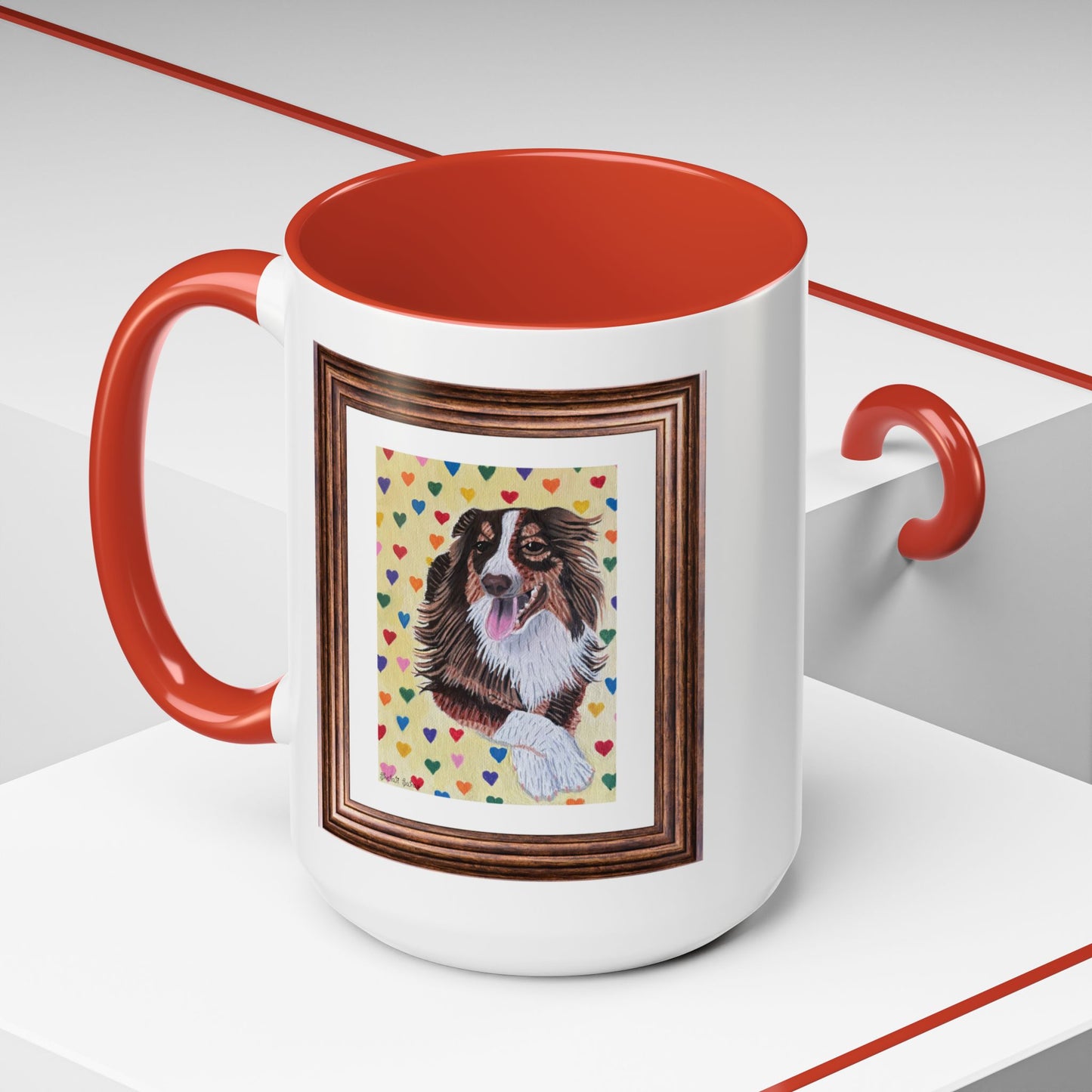 Leo The Handsome Dog | Accent Coffee Mug (11, 15oz)