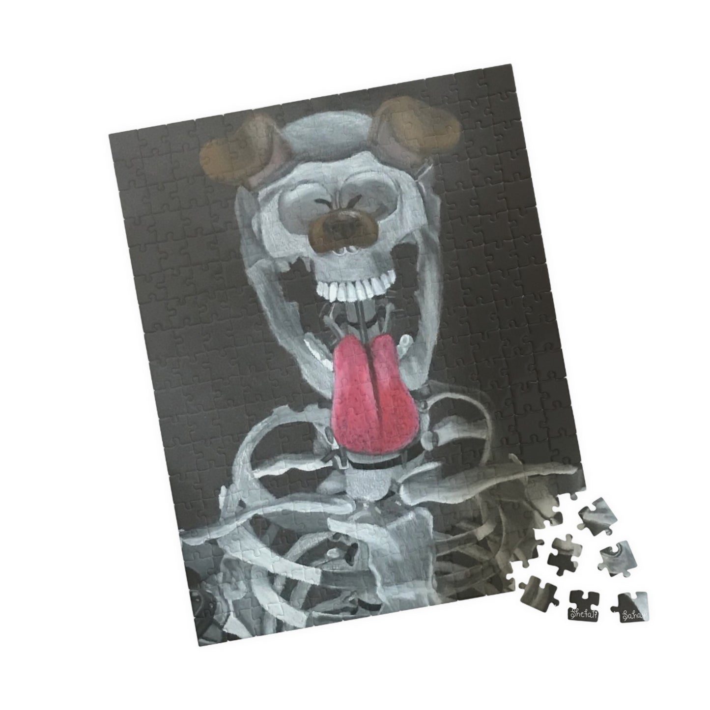 Skeleton Taking A Snapchat Selfie | Puzzle (110, 252, 520, 1014-piece)