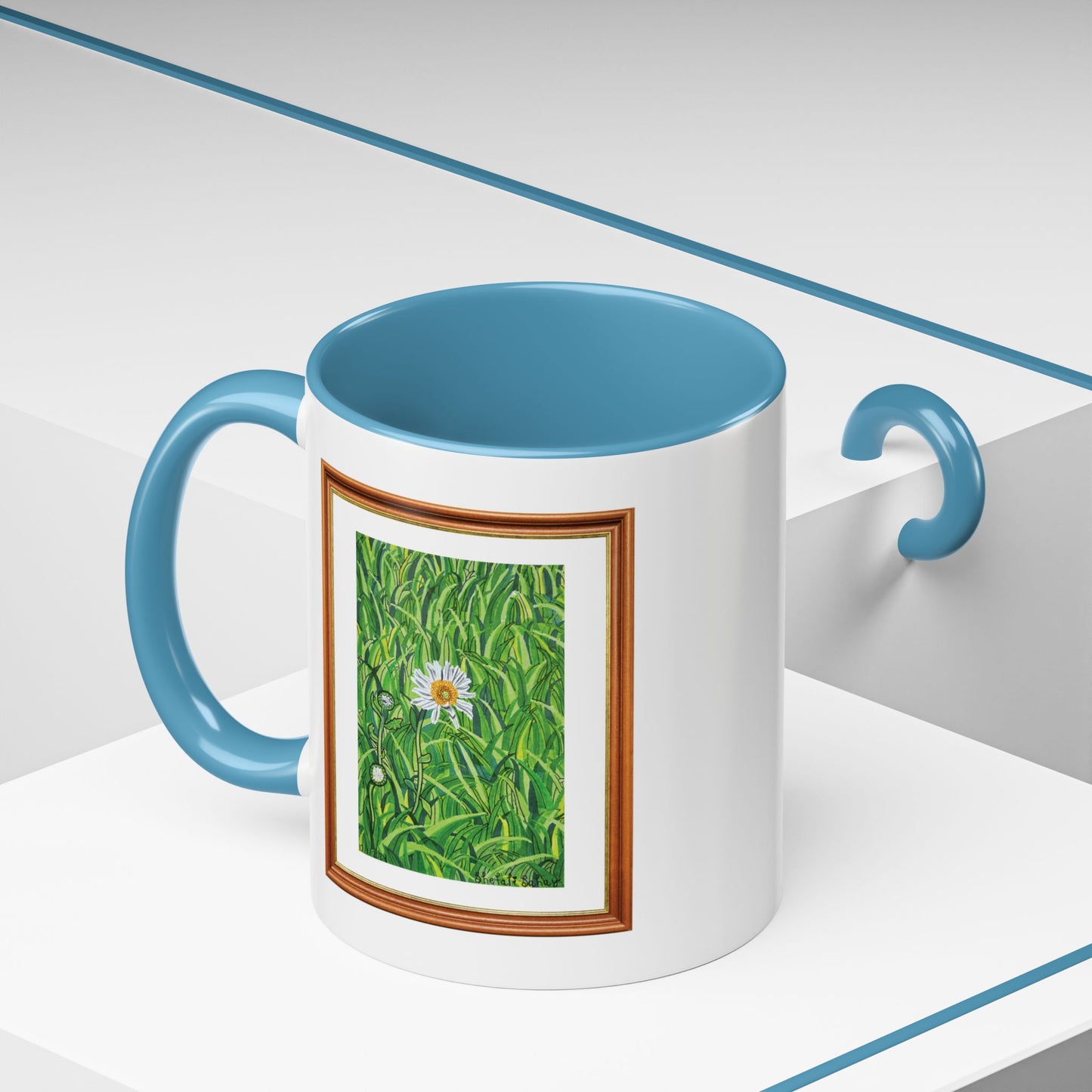 A Daisy In Bloom | Accent Coffee Mug (11, 15oz)