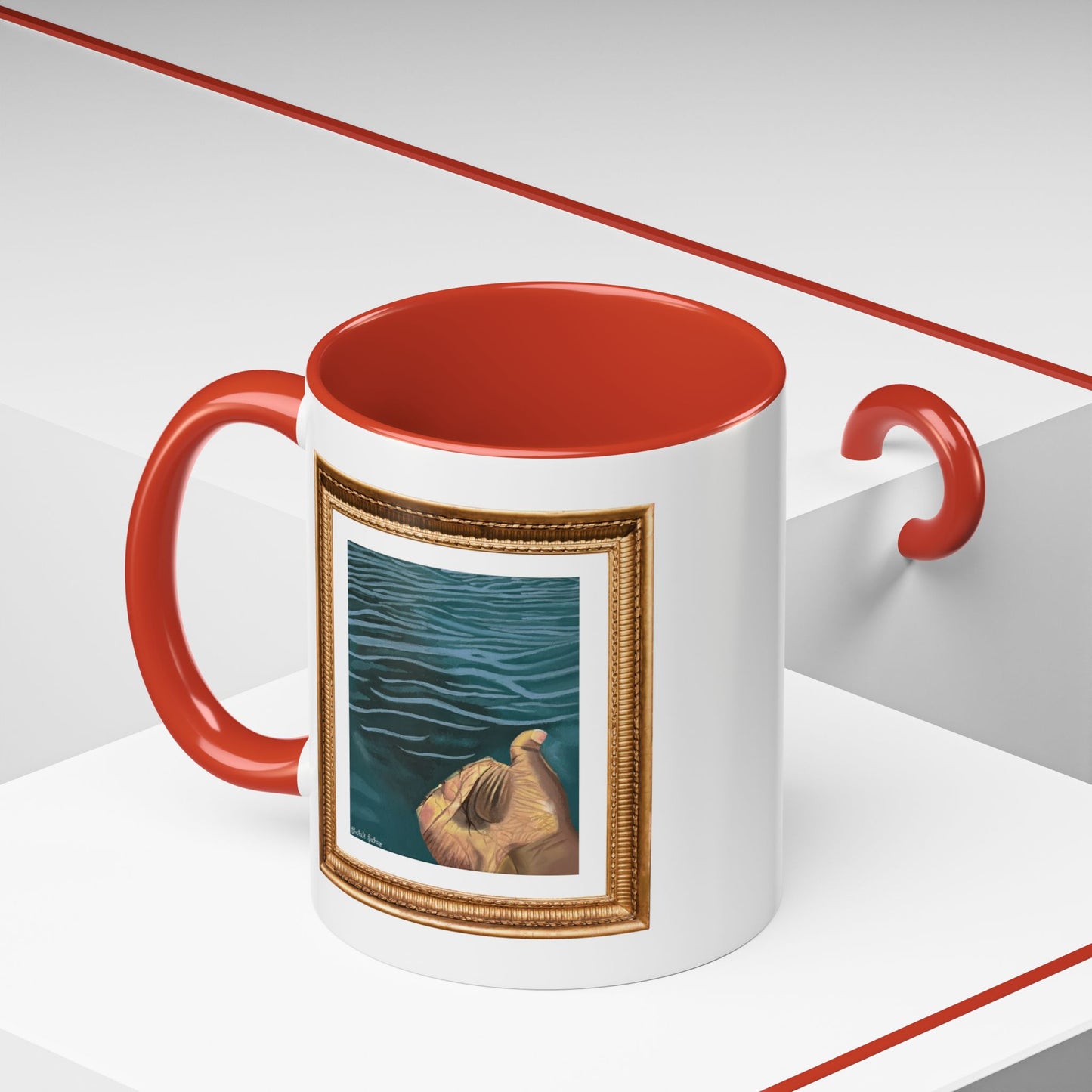 Hand In The Water | Accent Coffee Mug (11, 15oz)