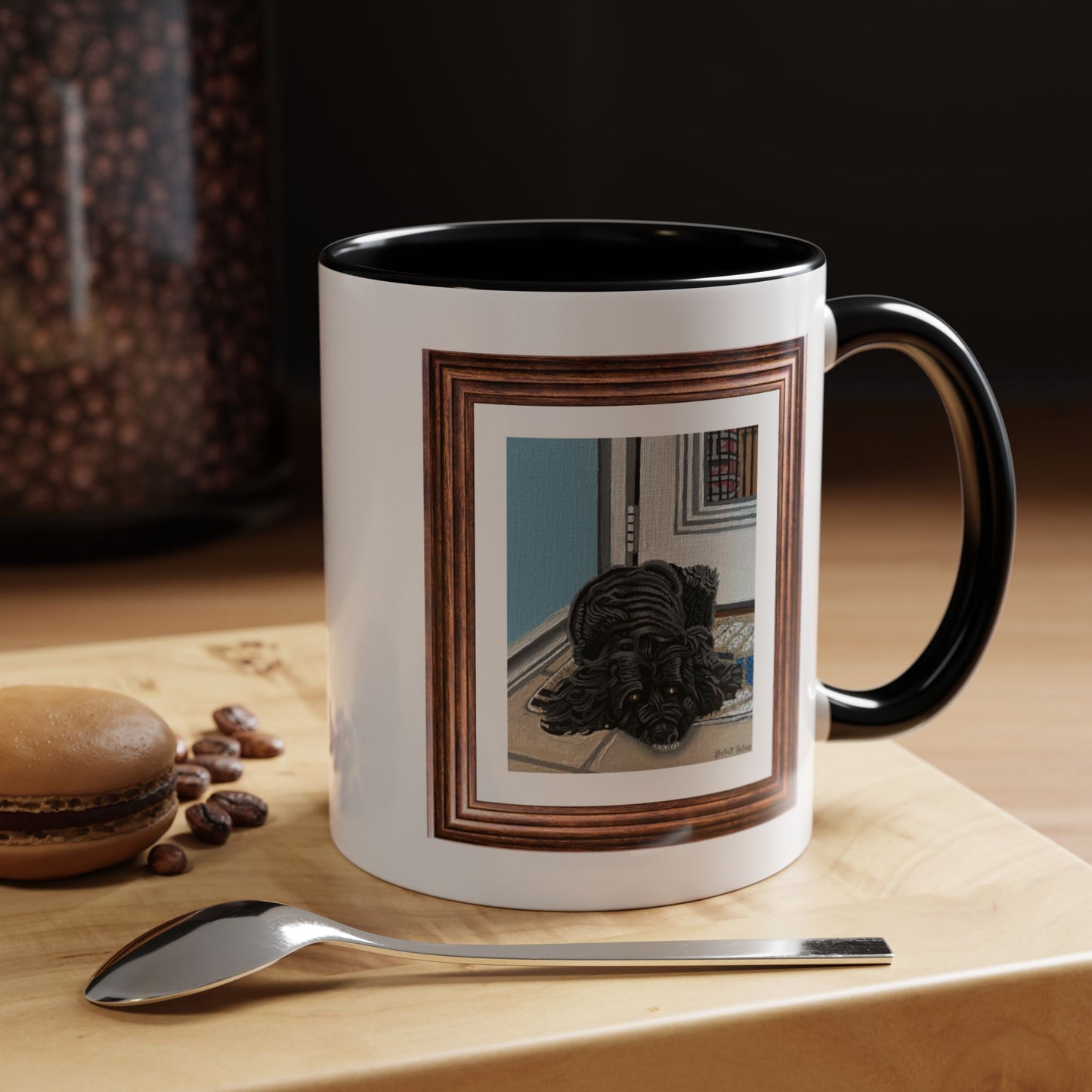 Rocky Chilling On A Corner | Accent Coffee Mug (11, 15oz)