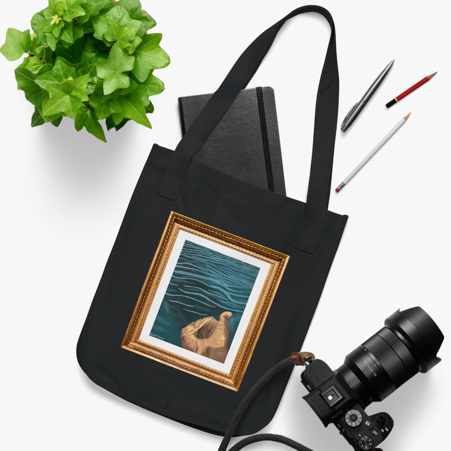 Hand In The Water | Organic Canvas Tote Bag