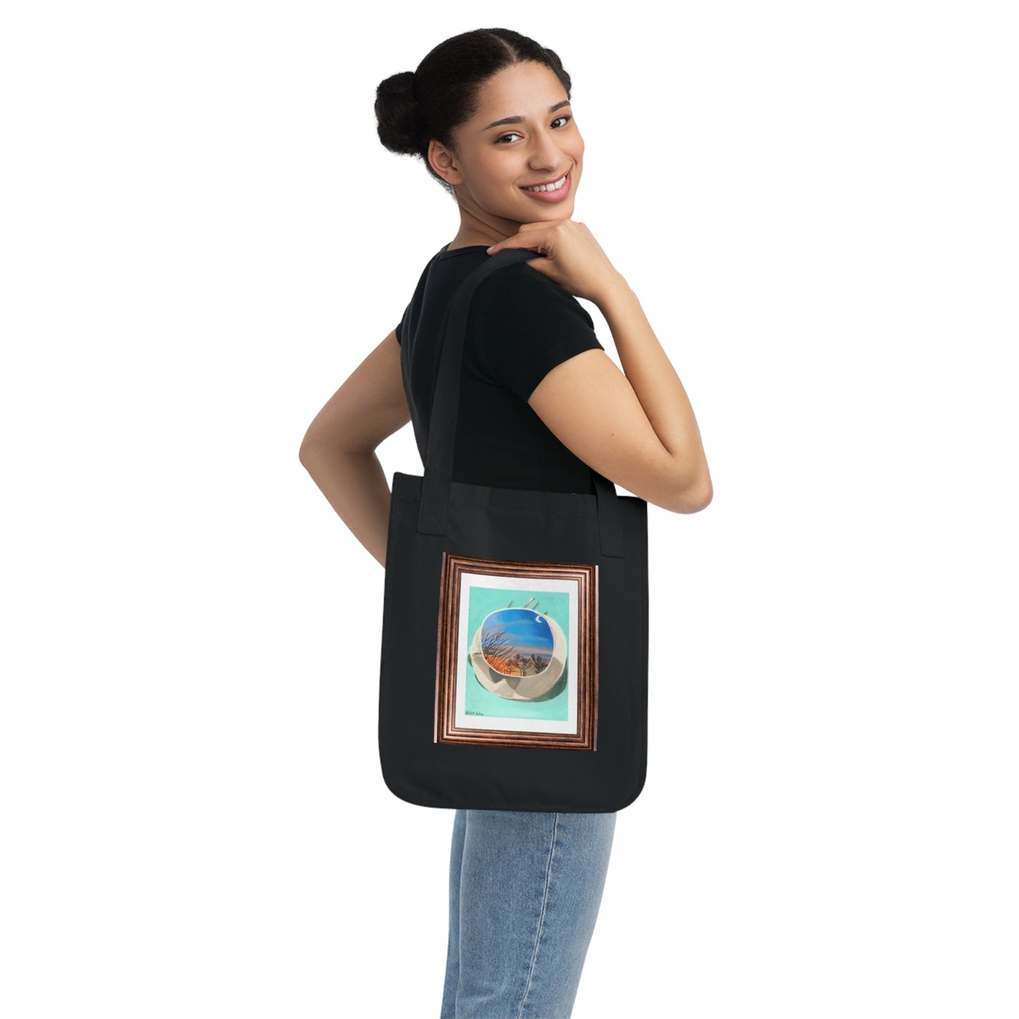 A Cup Of Sunrise | Organic Canvas Tote Bag