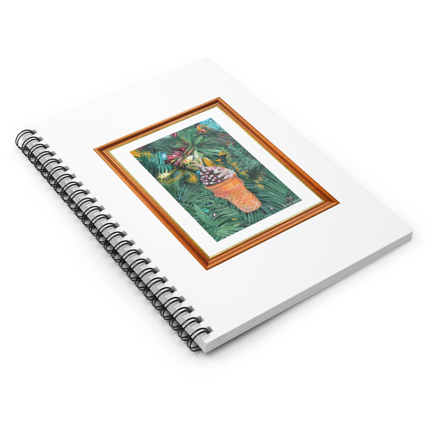 A Lifelike Ice Cream Ornament | Spiral Notebook - Ruled Line