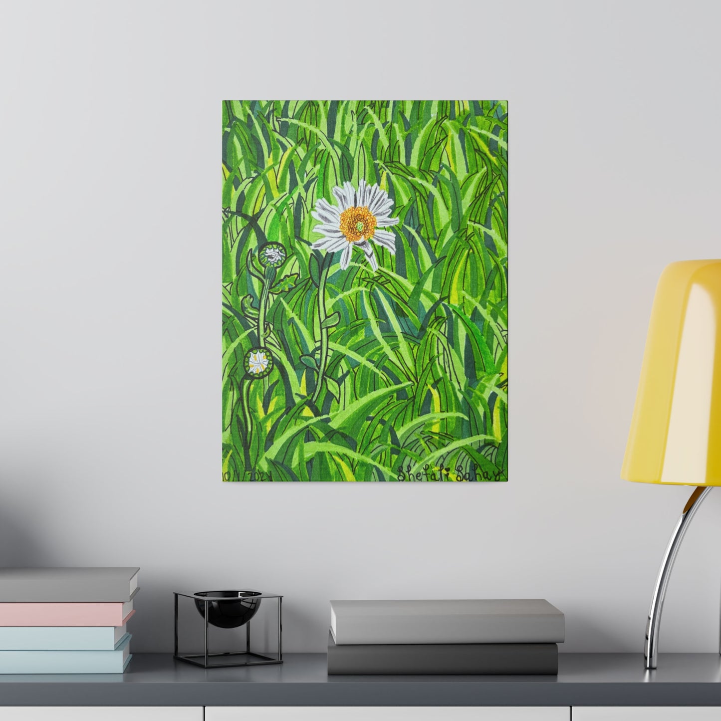 A Daisy In Bloom | Matte Canvas, Stretched, 0.75"