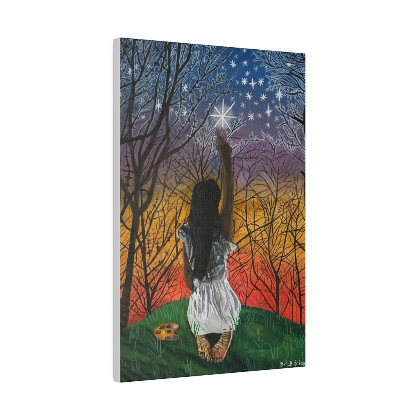 Painting The Stars | Matte Canvas, Stretched, 0.75"