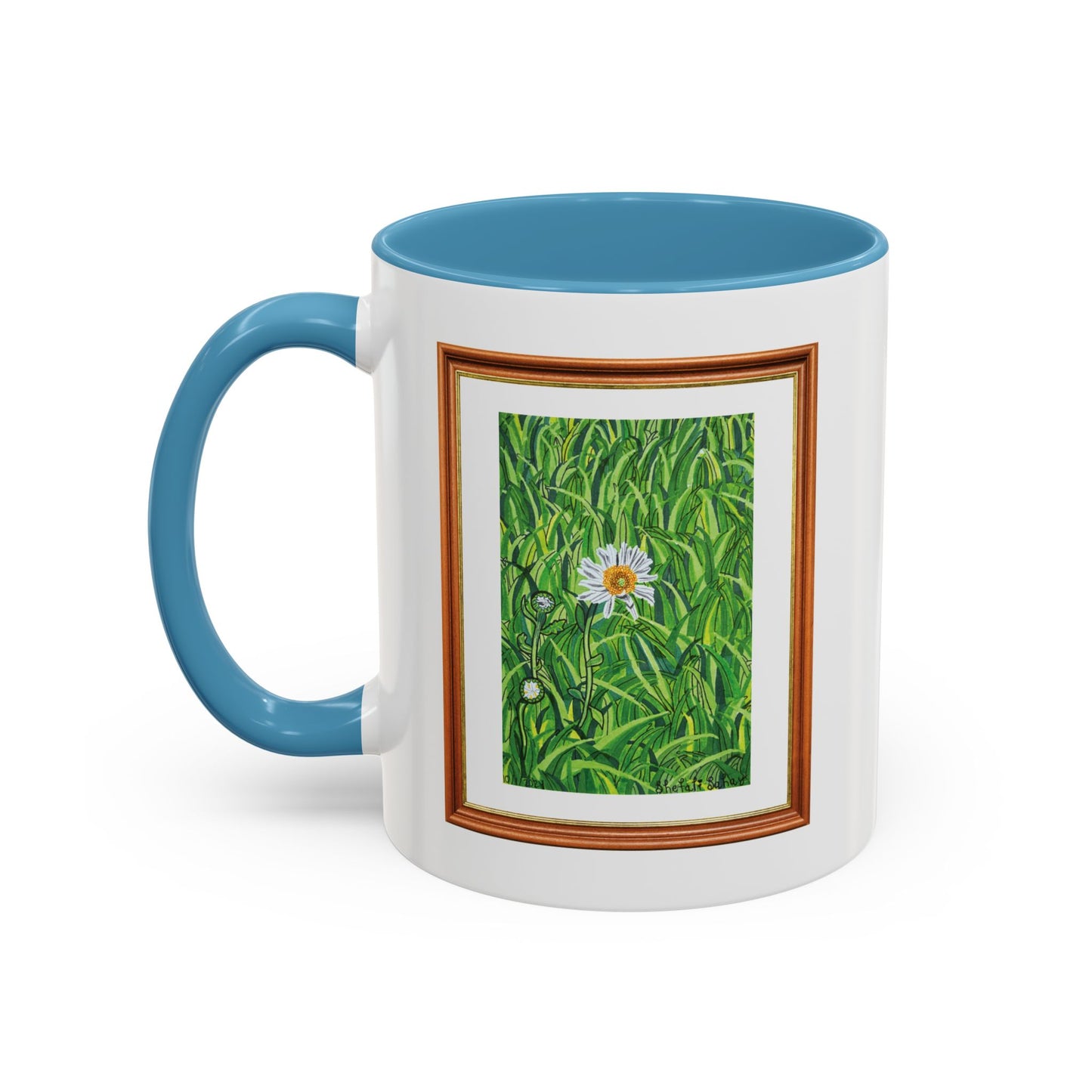 A Daisy In Bloom | Accent Coffee Mug (11, 15oz)