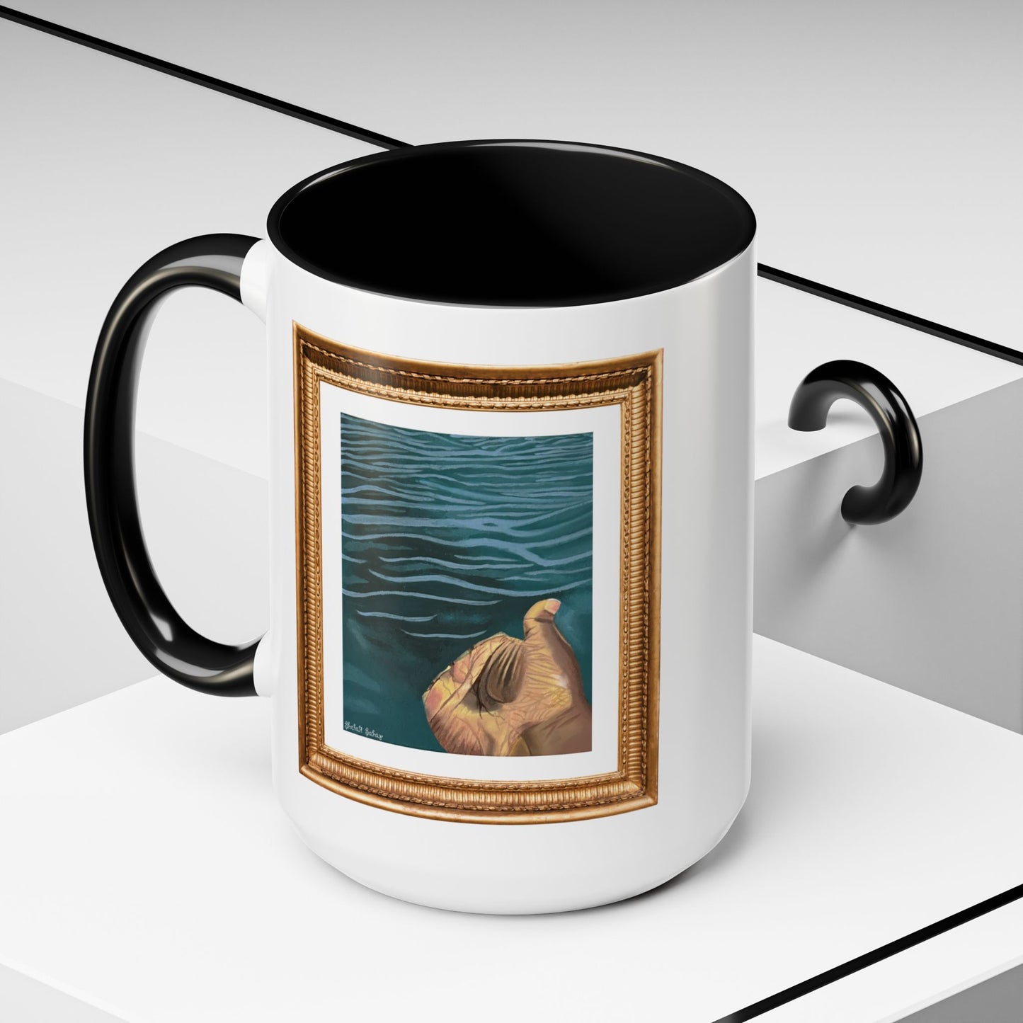 Hand In The Water | Accent Coffee Mug (11, 15oz)