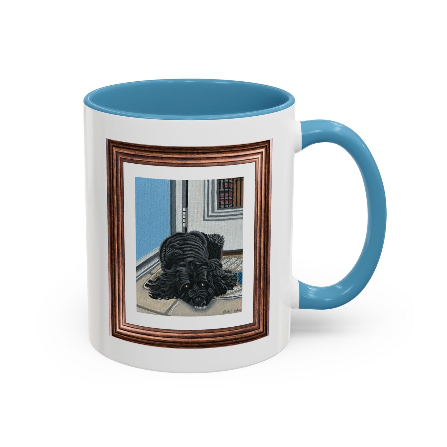 Rocky Chilling On A Corner | Accent Coffee Mug (11, 15oz)