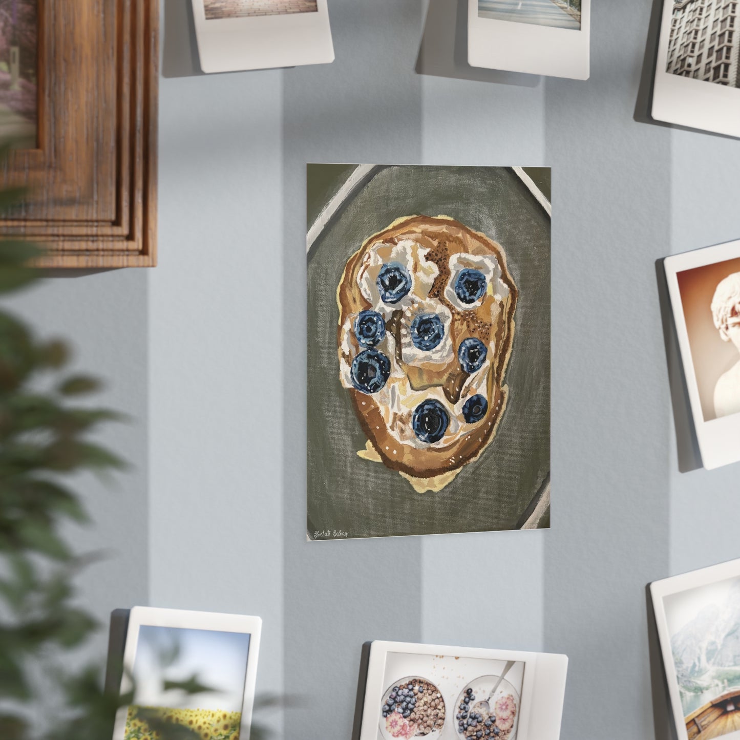 Happy Blueberry Pancake | Unframed Prints