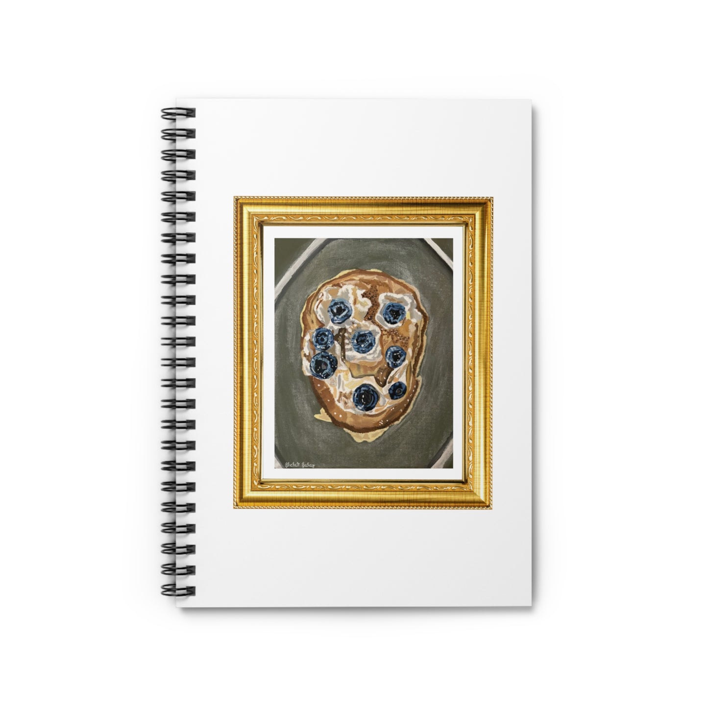 Happy Blueberry Pancake | Spiral Notebook - Ruled Line