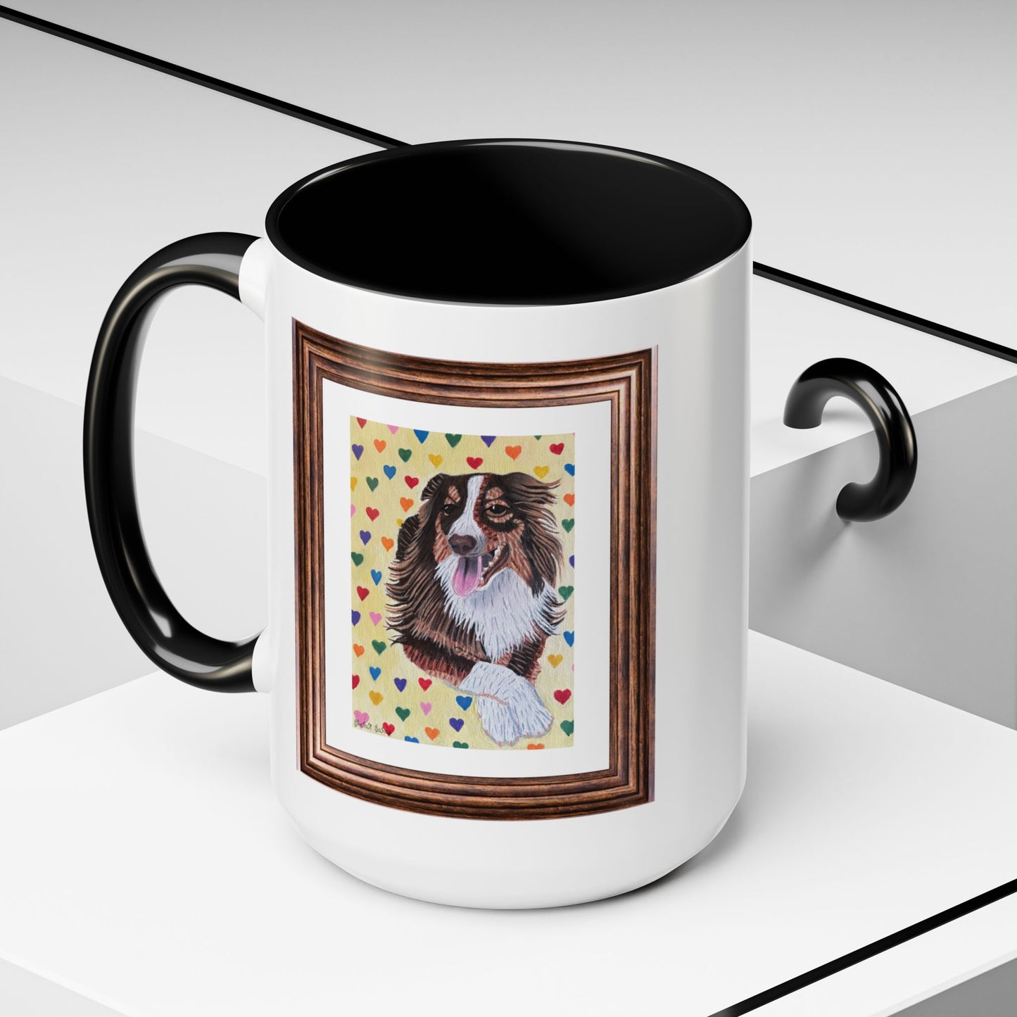 Leo The Handsome Dog | Accent Coffee Mug (11, 15oz)