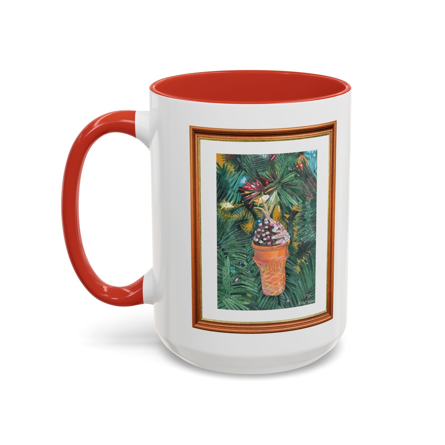 A Lifelike Ice Cream Ornament | Accent Coffee Mug (11, 15oz)