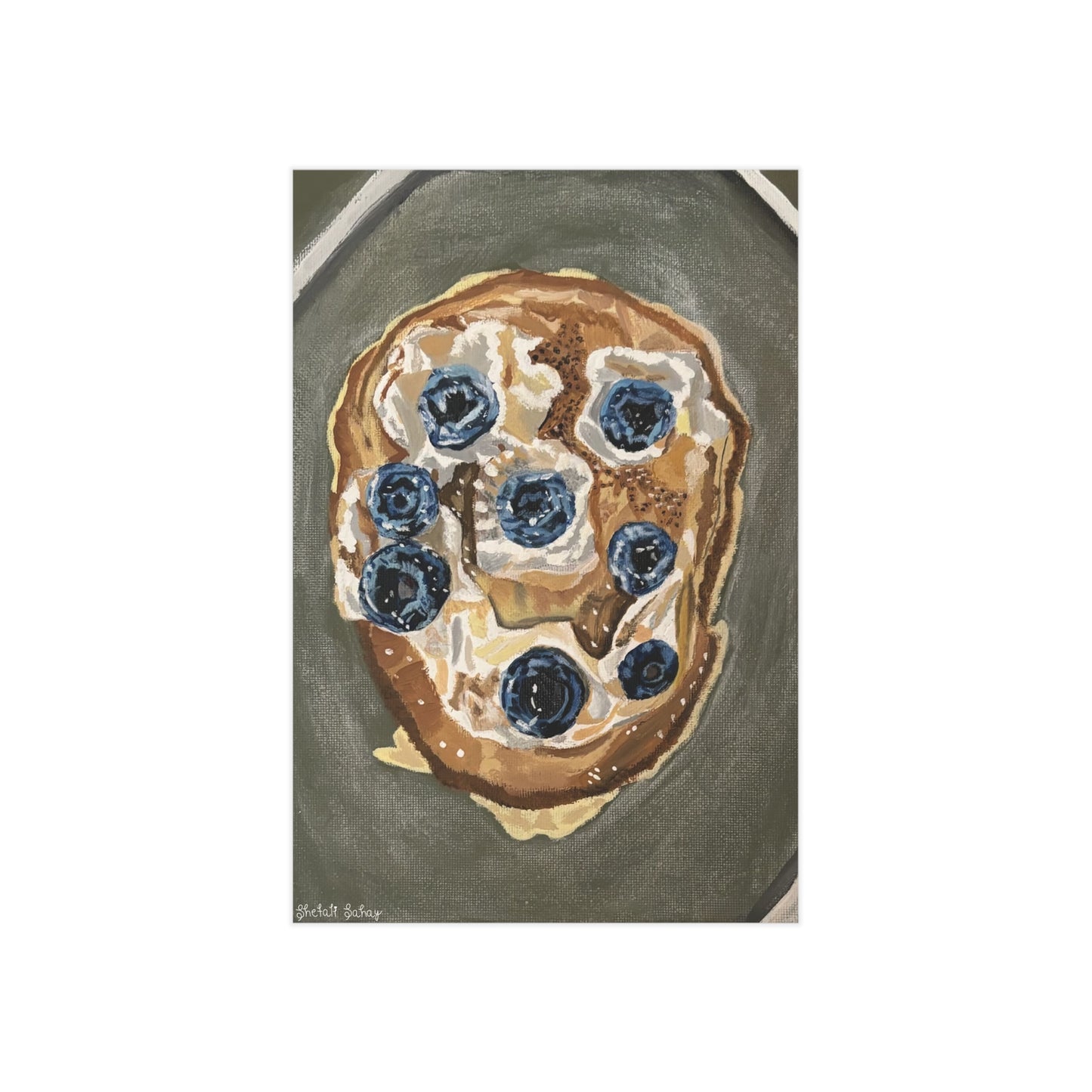 Happy Blueberry Pancake | Unframed Prints