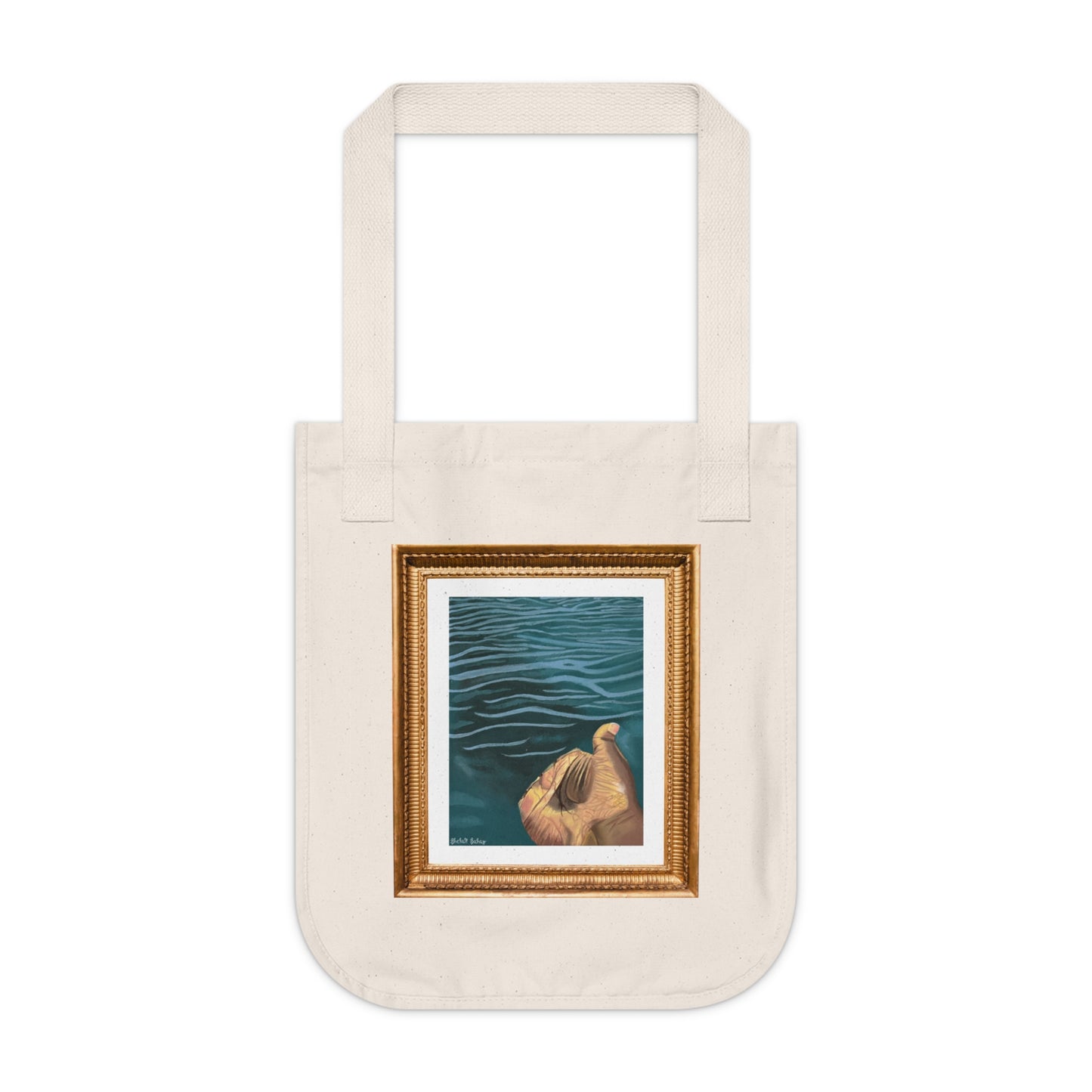 Hand In The Water | Organic Canvas Tote Bag