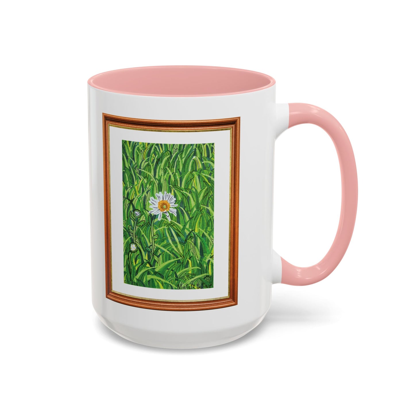 A Daisy In Bloom | Accent Coffee Mug (11, 15oz)