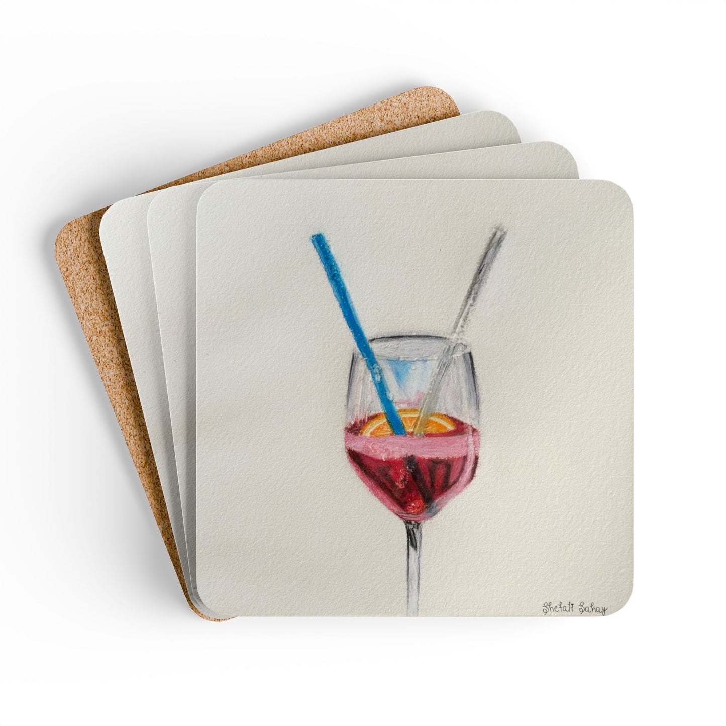 Shirley Temple | Corkwood Coaster Set