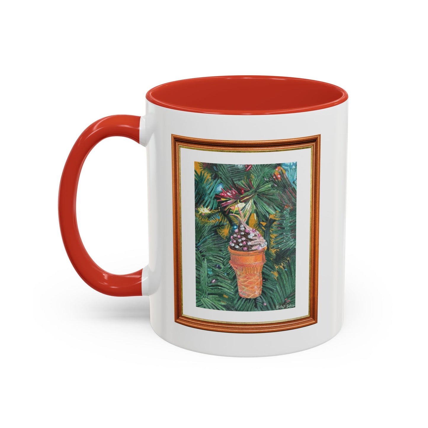 A Lifelike Ice Cream Ornament | Accent Coffee Mug (11, 15oz)