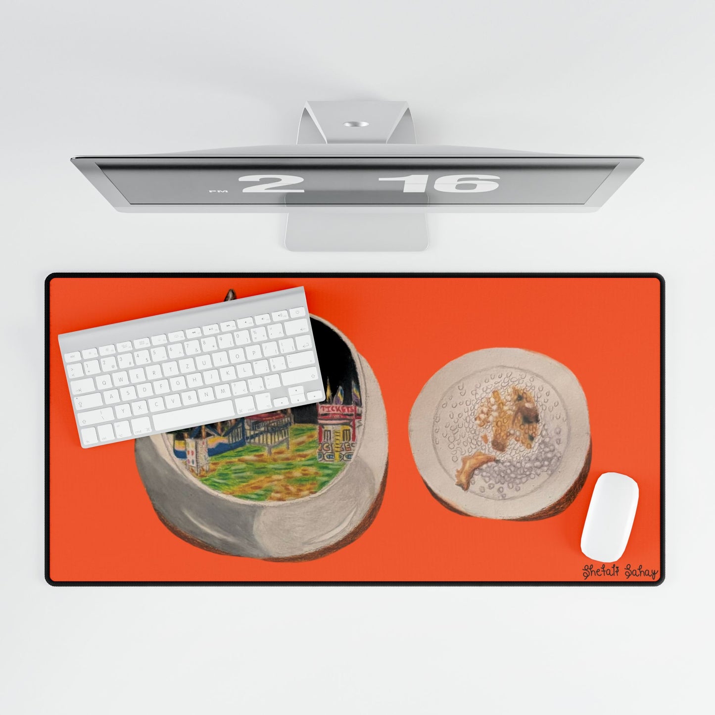 A Cup of Warren Expo with a Side of Fried Oreo | Desk Mat