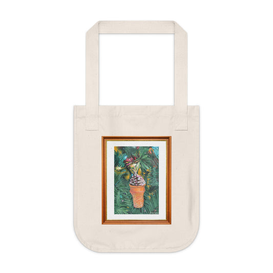 A Lifelike Ice Cream Ornament | Organic Canvas Tote Bag