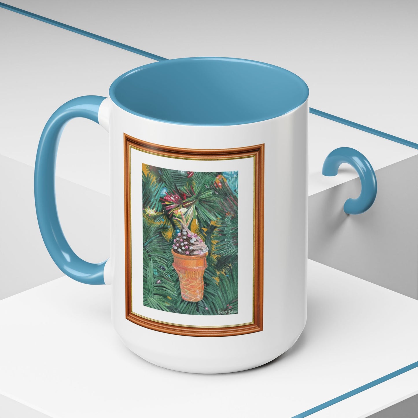 A Lifelike Ice Cream Ornament | Accent Coffee Mug (11, 15oz)