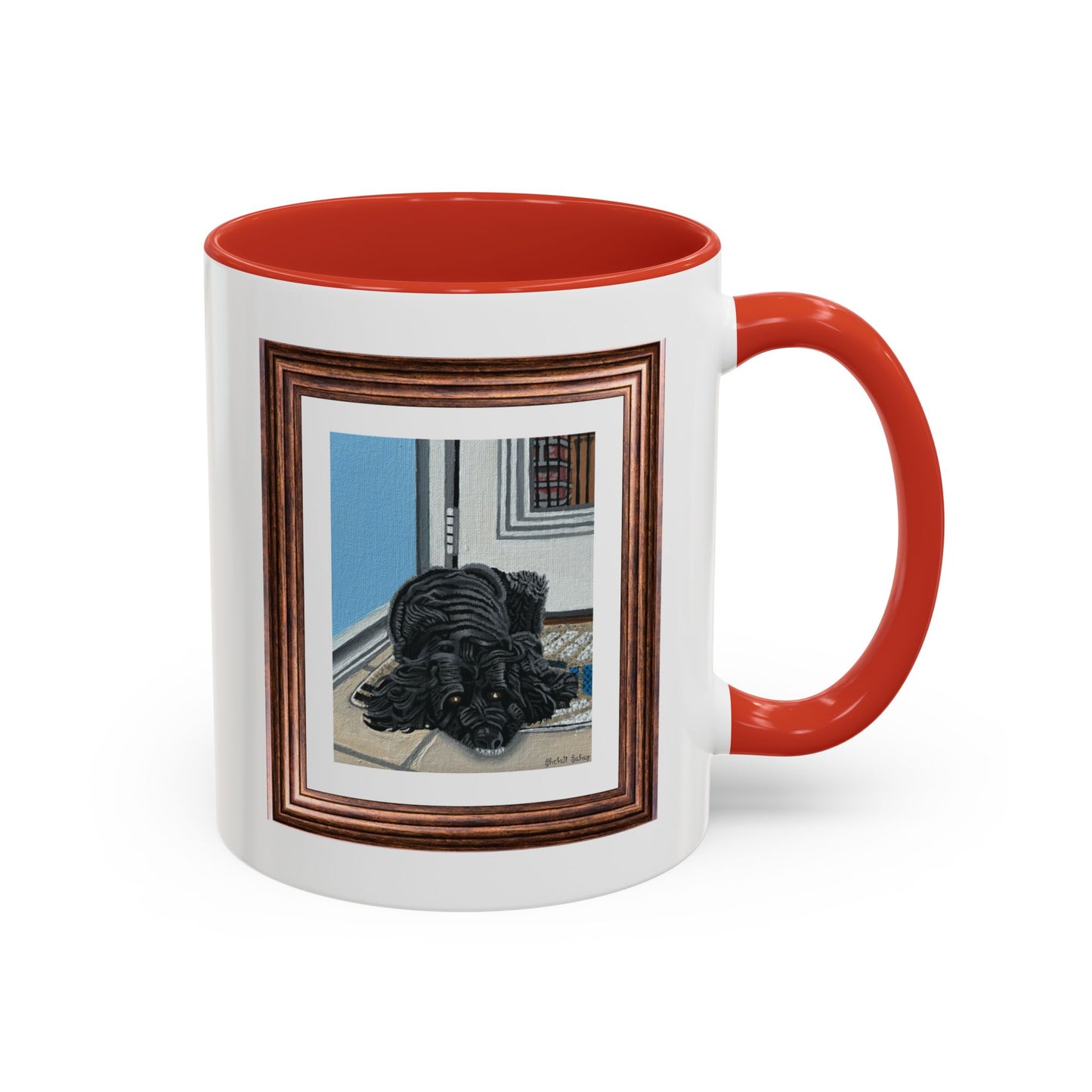 Rocky Chilling On A Corner | Accent Coffee Mug (11, 15oz)