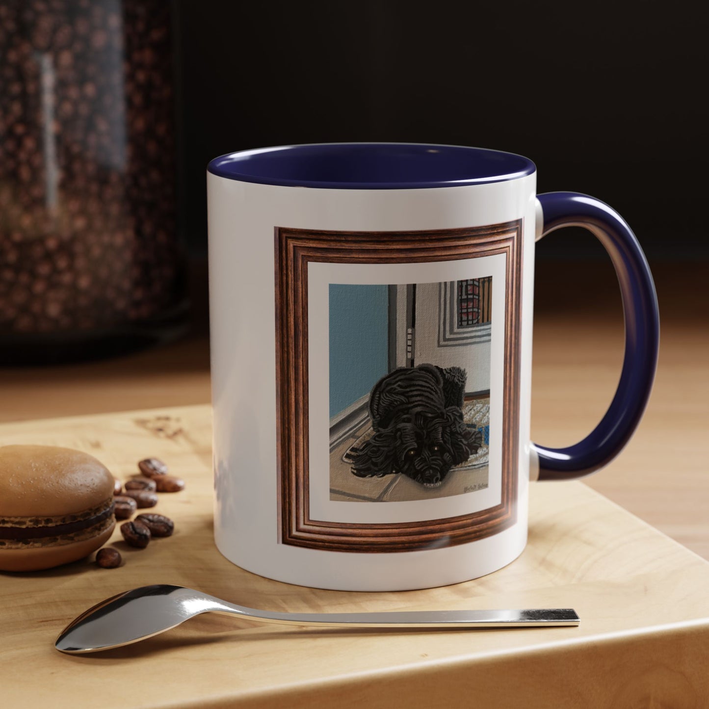 Rocky Chilling On A Corner | Accent Coffee Mug (11, 15oz)