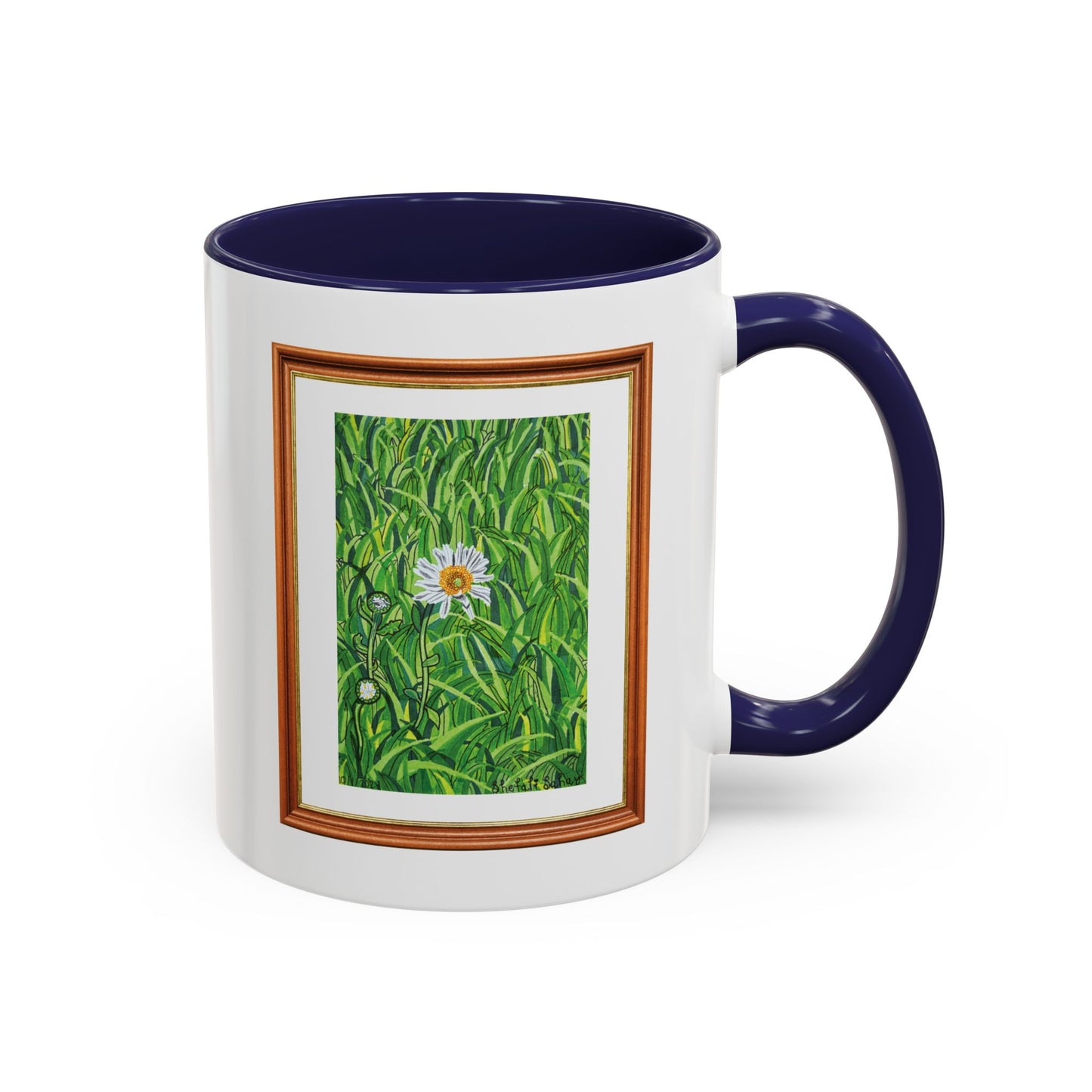 A Daisy In Bloom | Accent Coffee Mug (11, 15oz)