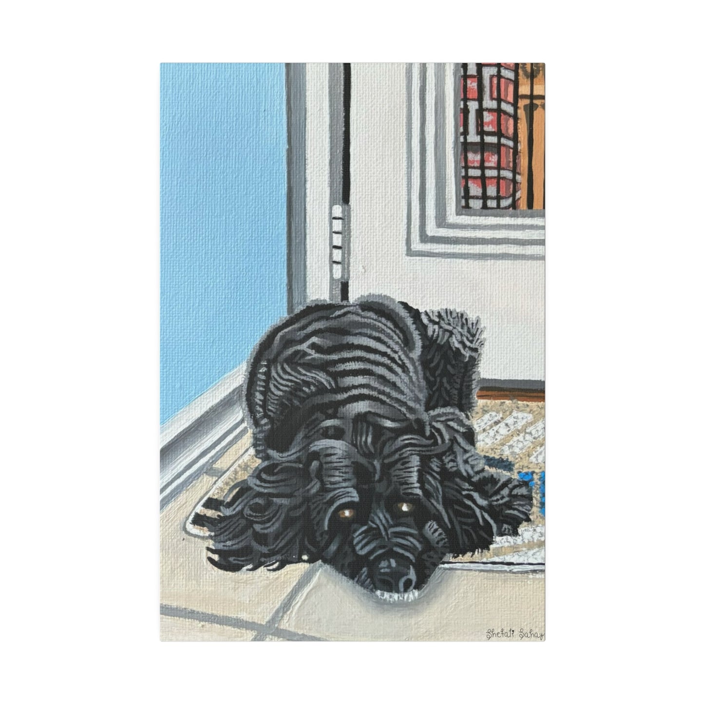 Rocky Chilling On A Corner | Matte Canvas, Stretched, 0.75"