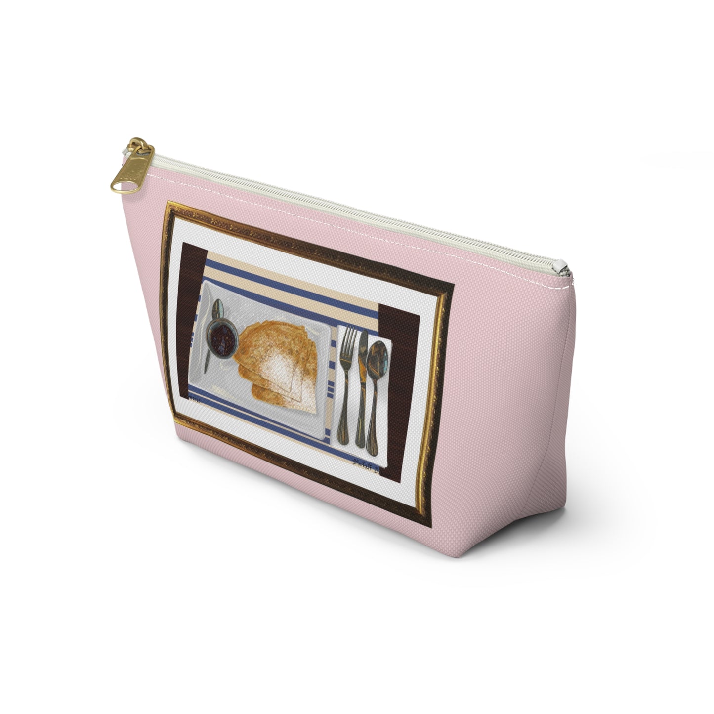 Crepes With Strawberry Bliss | Accessory Pouch w T-bottom