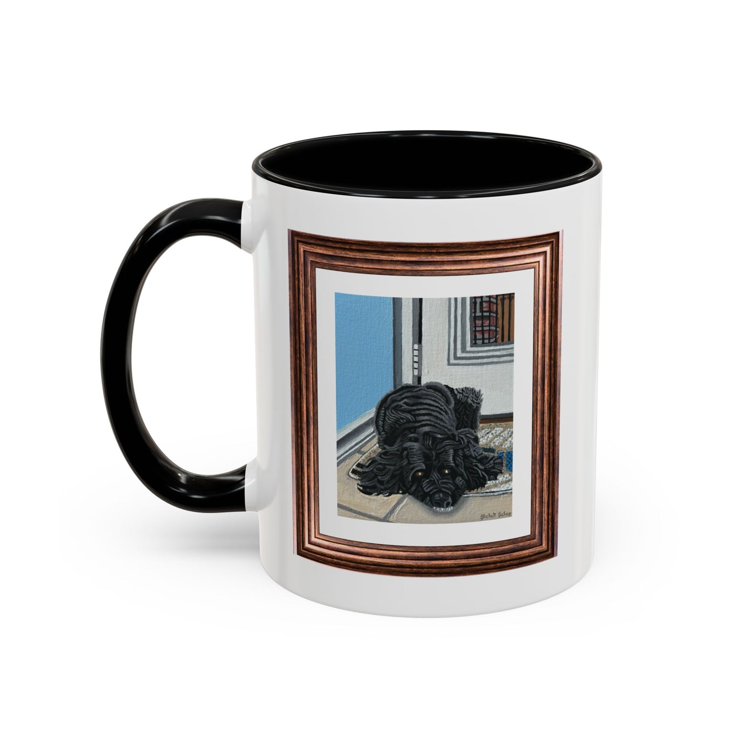 Rocky Chilling On A Corner | Accent Coffee Mug (11, 15oz)