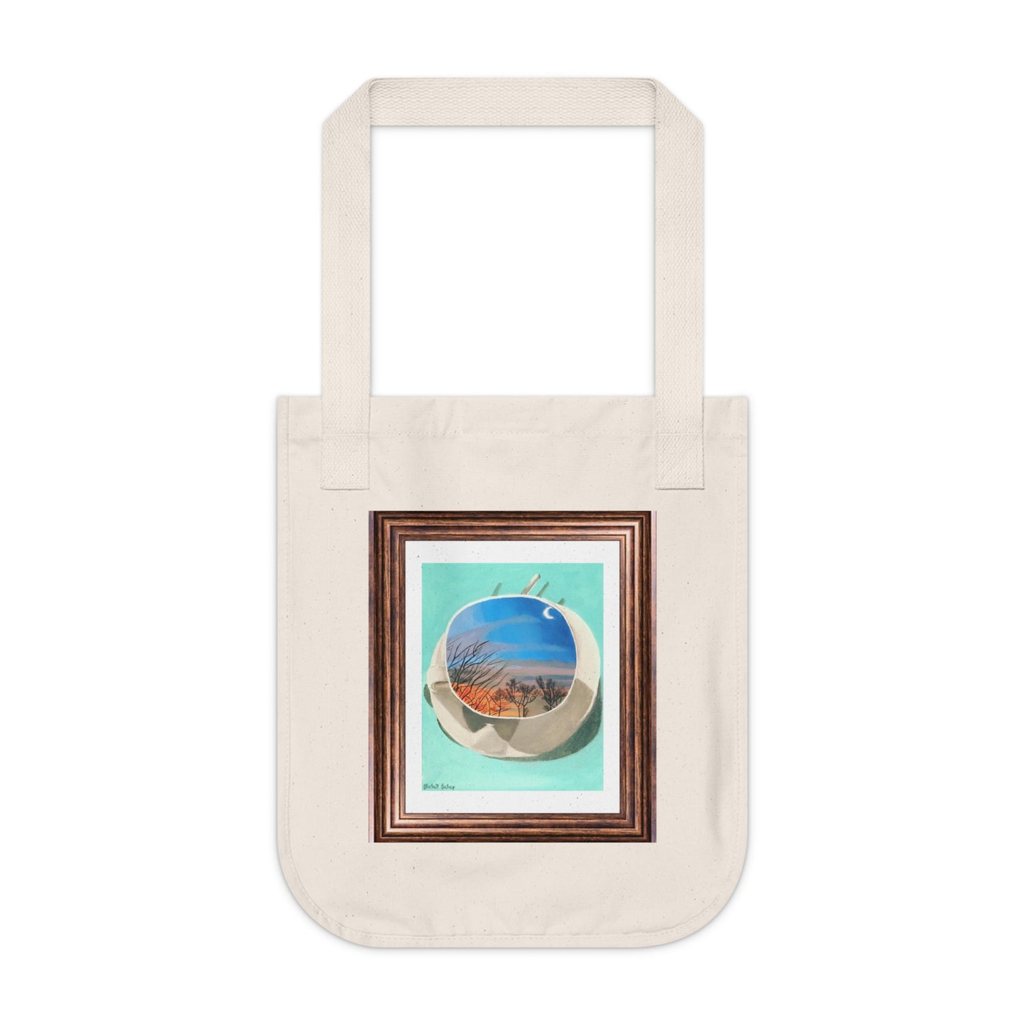 A Cup Of Sunrise | Organic Canvas Tote Bag