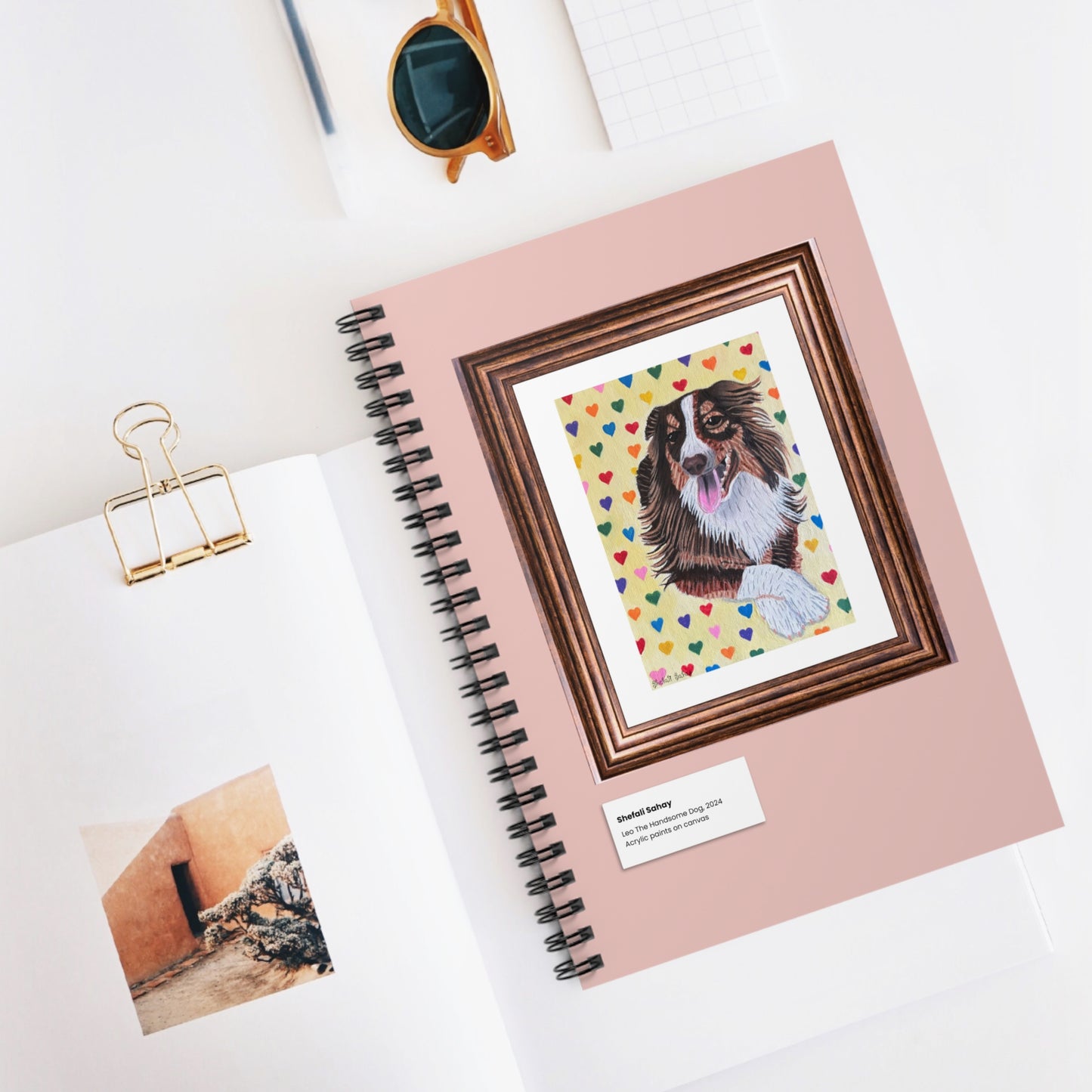 Leo The Handsome Dog | Spiral Notebook - Ruled Line
