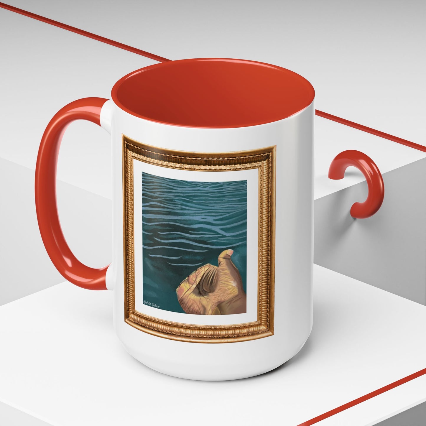 Hand In The Water | Accent Coffee Mug (11, 15oz)