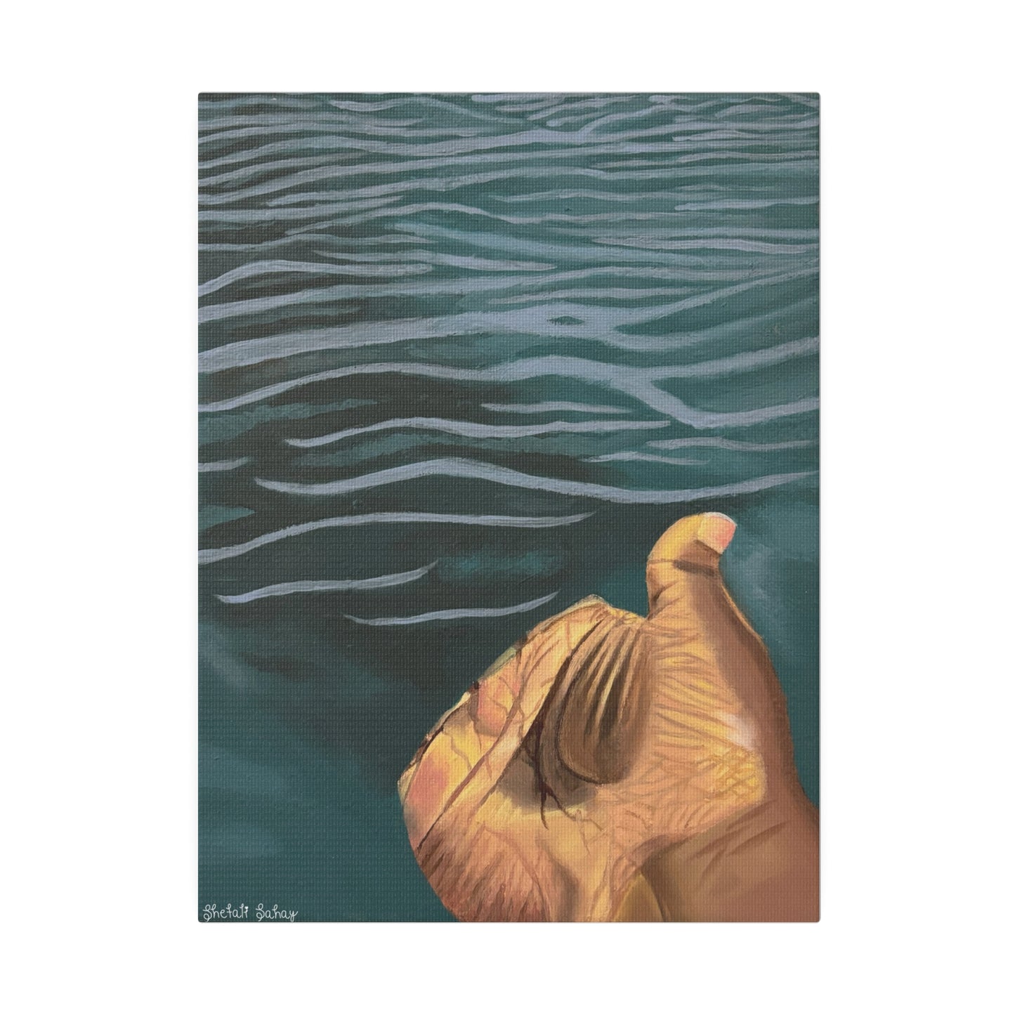 Hand In The Water | Matte Canvas, Stretched, 0.75"