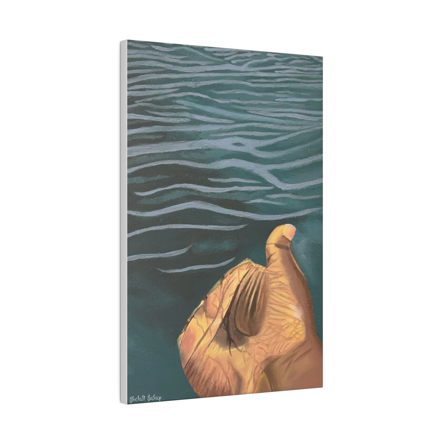 Hand In The Water | Matte Canvas, Stretched, 0.75"