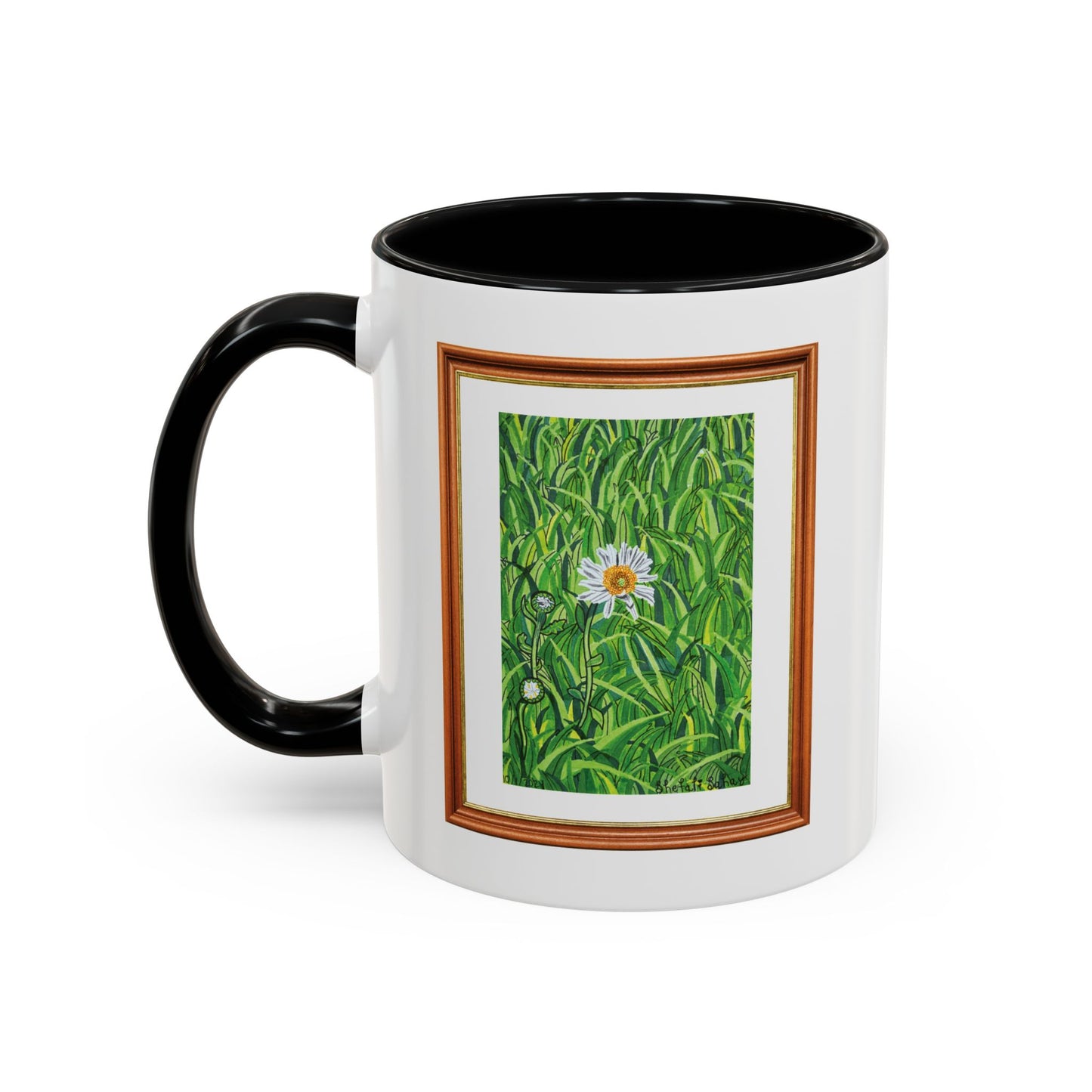 A Daisy In Bloom | Accent Coffee Mug (11, 15oz)