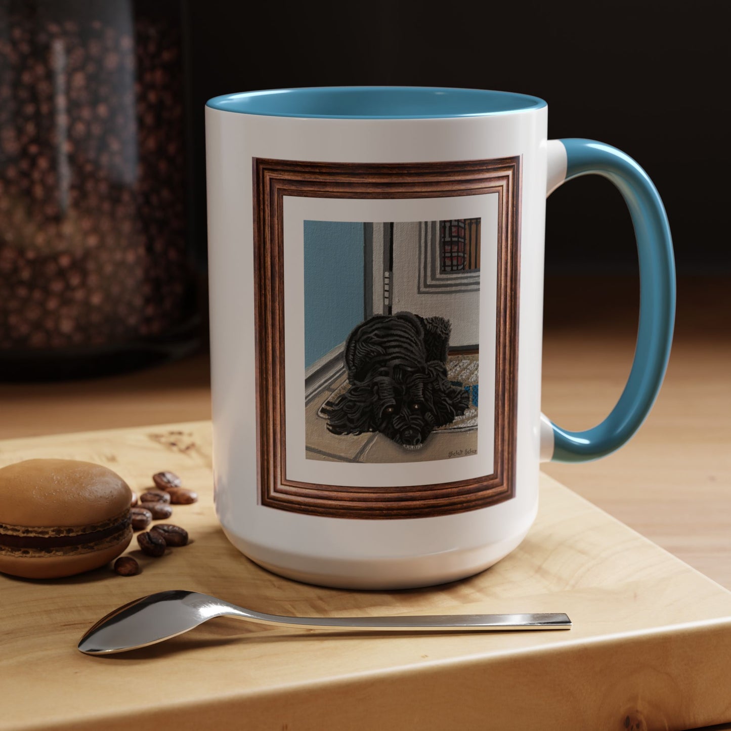 Rocky Chilling On A Corner | Accent Coffee Mug (11, 15oz)