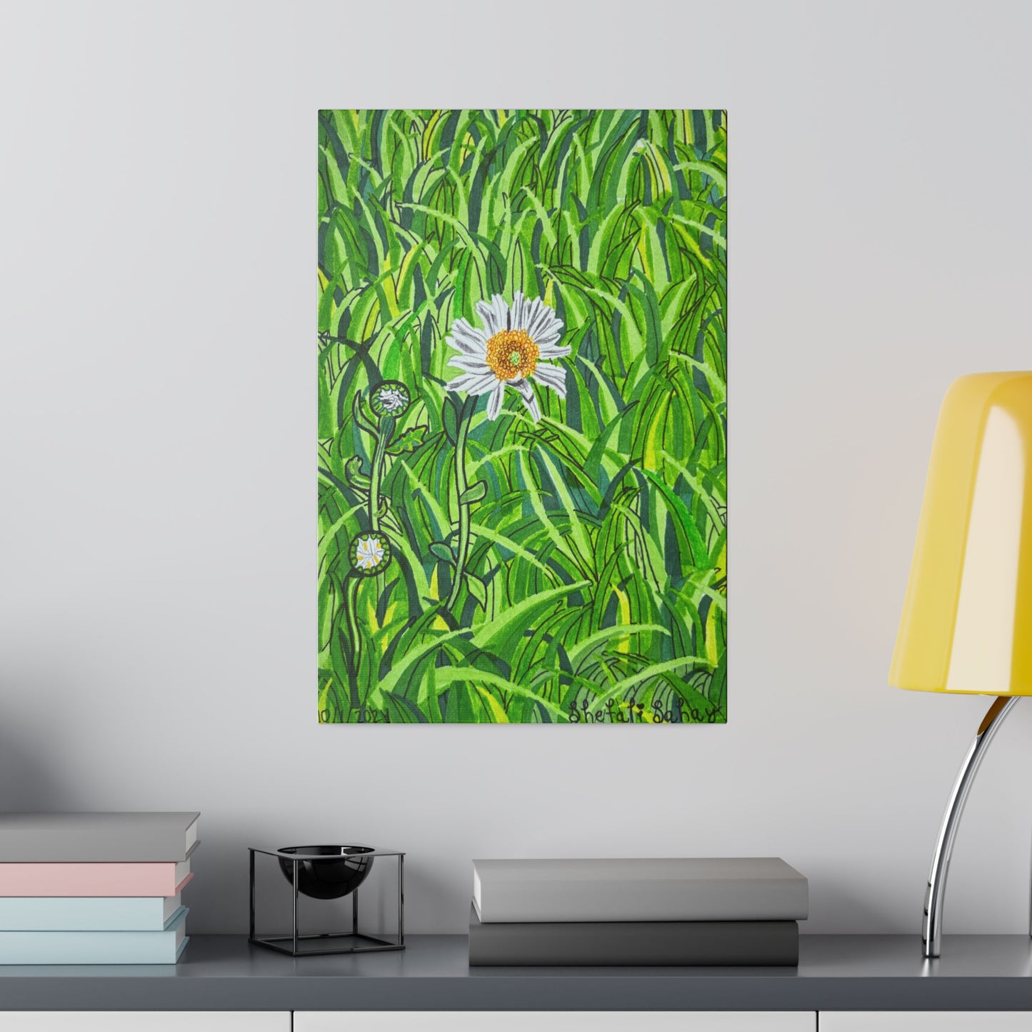 A Daisy In Bloom | Matte Canvas, Stretched, 0.75"