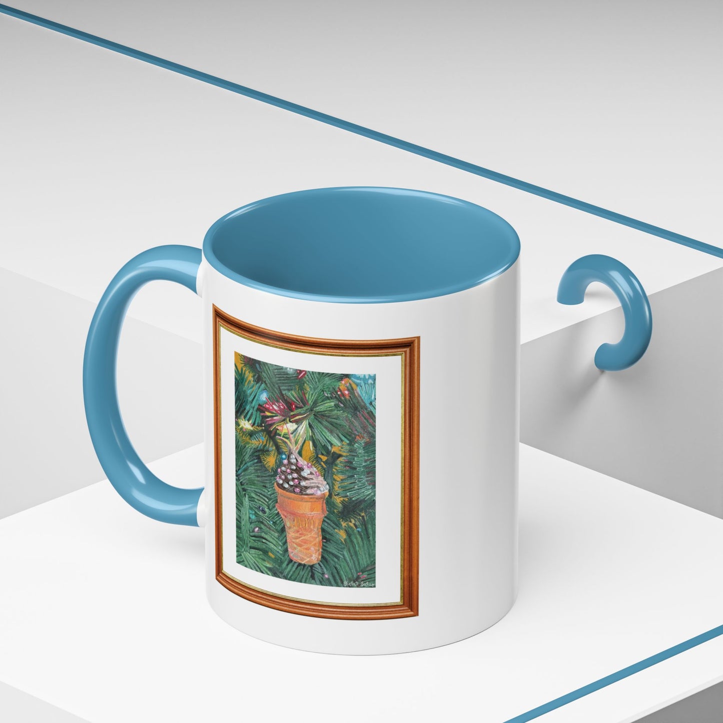 A Lifelike Ice Cream Ornament | Accent Coffee Mug (11, 15oz)