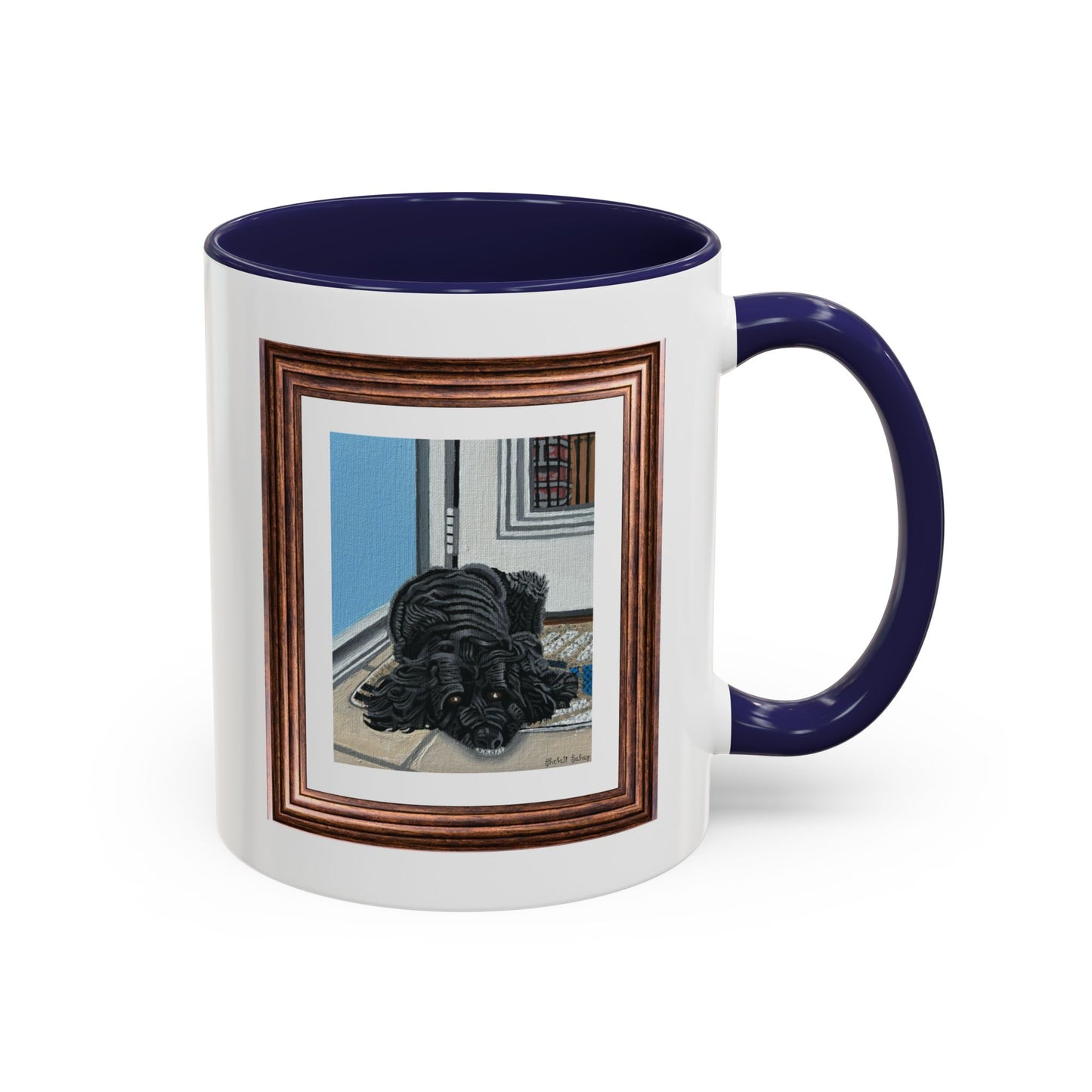 Rocky Chilling On A Corner | Accent Coffee Mug (11, 15oz)