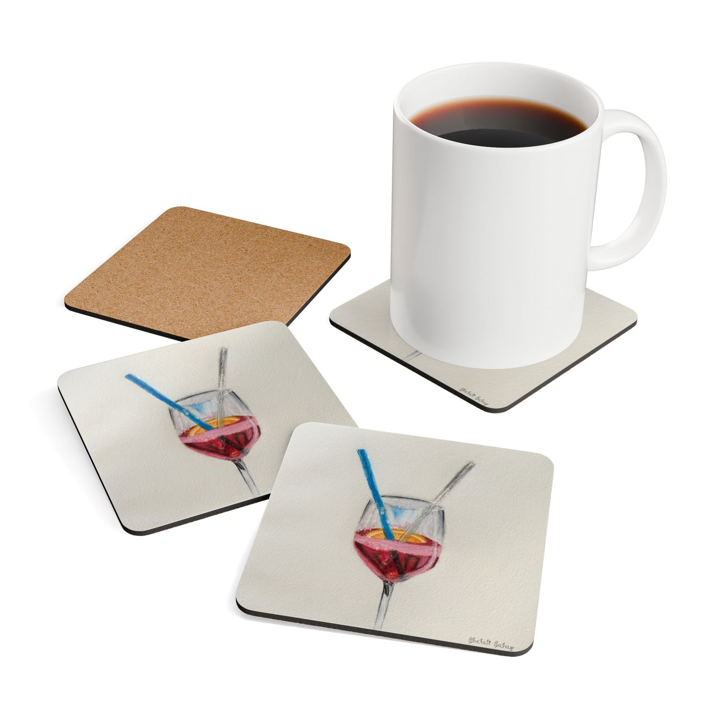 Shirley Temple | Corkwood Coaster Set