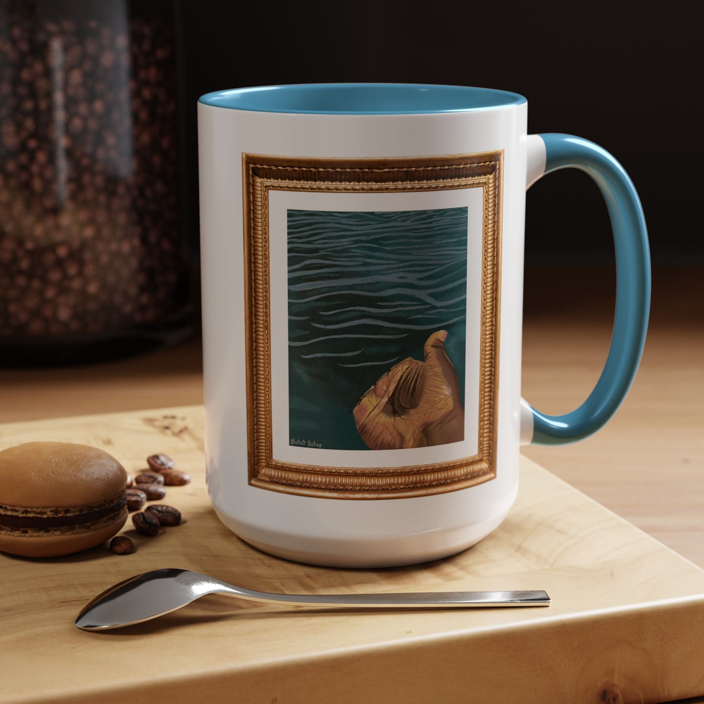 Hand In The Water | Accent Coffee Mug (11, 15oz)