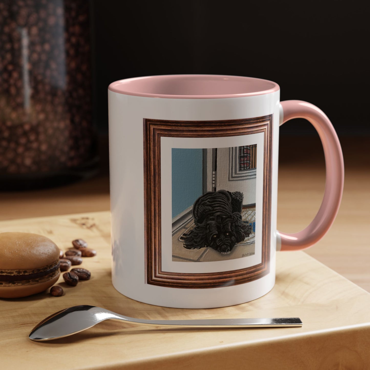 Rocky Chilling On A Corner | Accent Coffee Mug (11, 15oz)