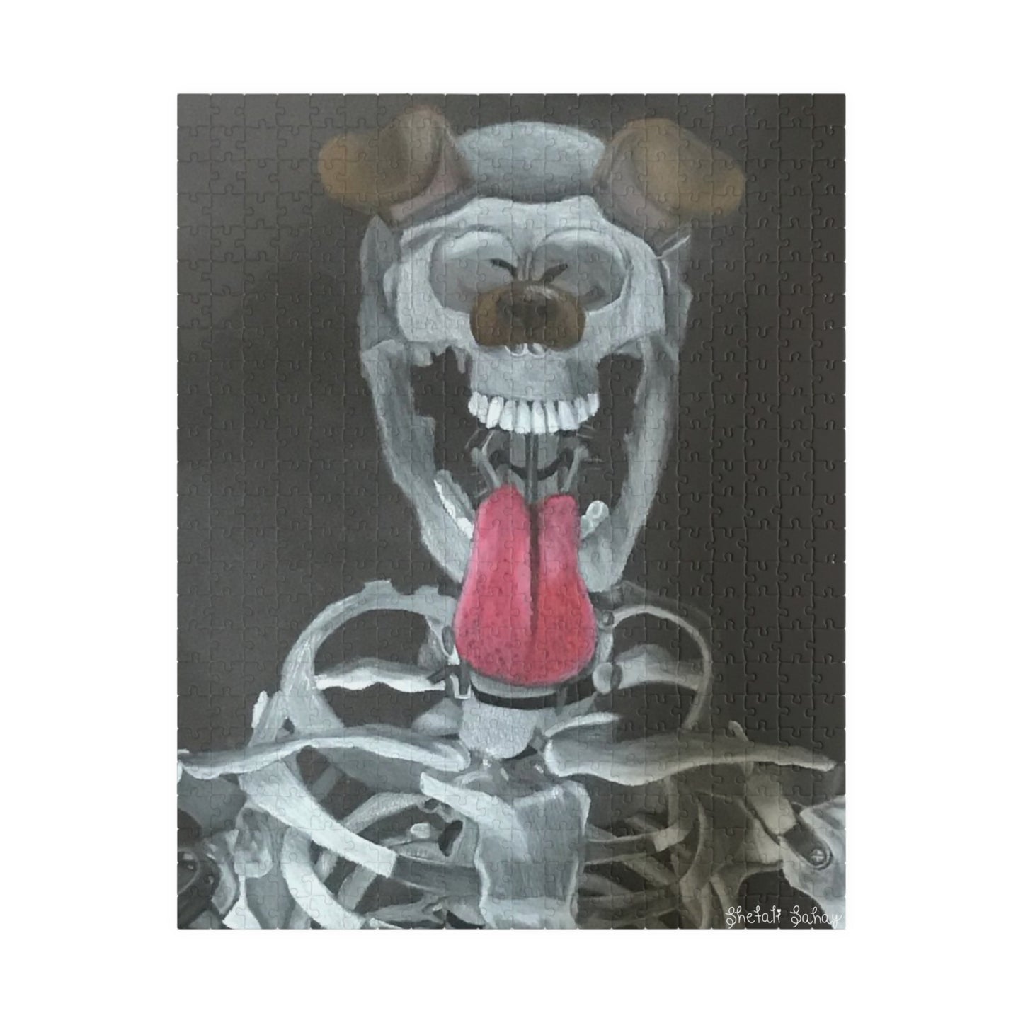 Skeleton Taking A Snapchat Selfie | Puzzle (110, 252, 520, 1014-piece)